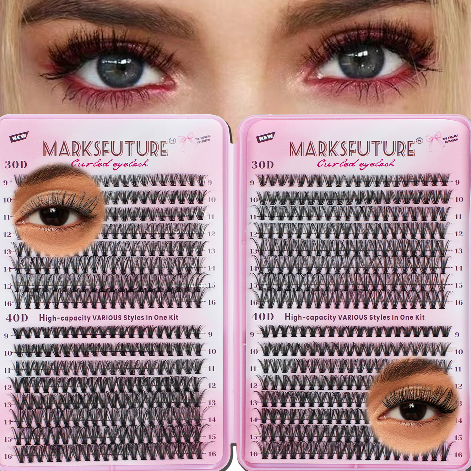 Eyelash Extension Home Service - Marks Future Eyelash Extension Kit 640Pcs