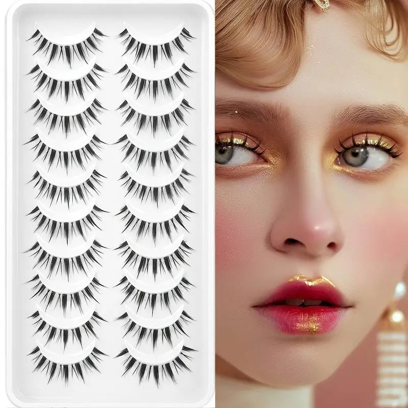 Eyelash Extension Single Lash - 10 pairs of cartoon demon eyelashes