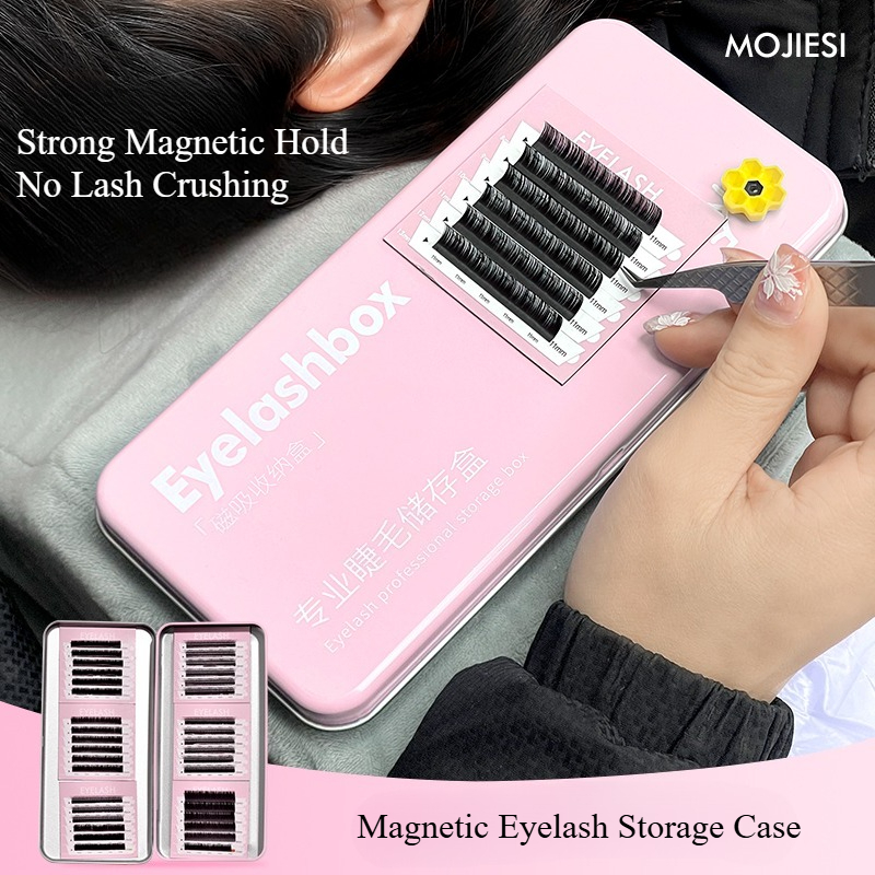 Eyelash Extension Uv Glue - Women Magnetic Storage Box for Eyelash,