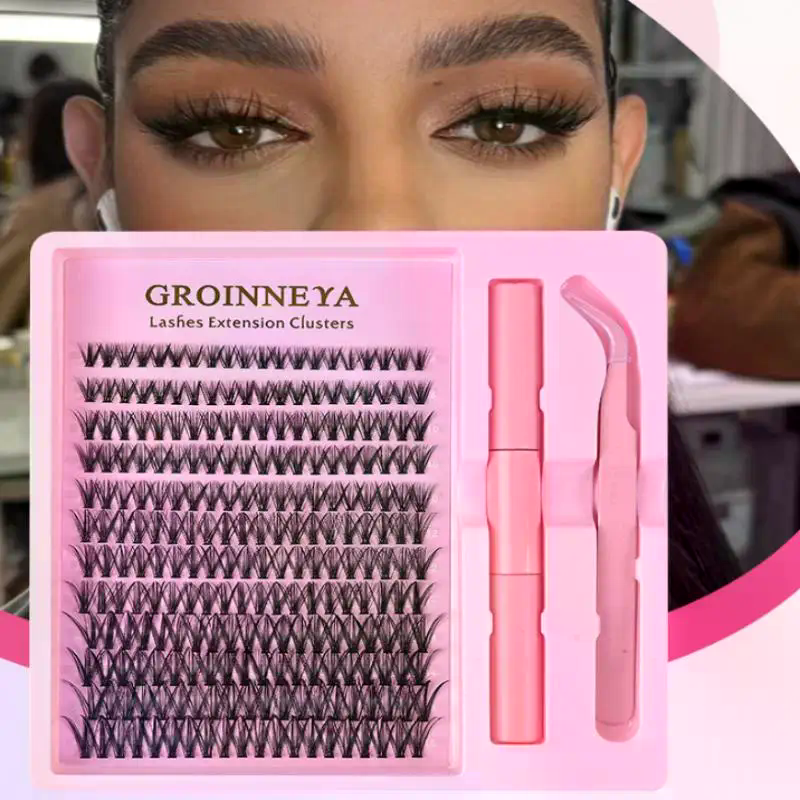 Eyelash Extension Single Lash - Single Cluster DIY Lash Extension Kit