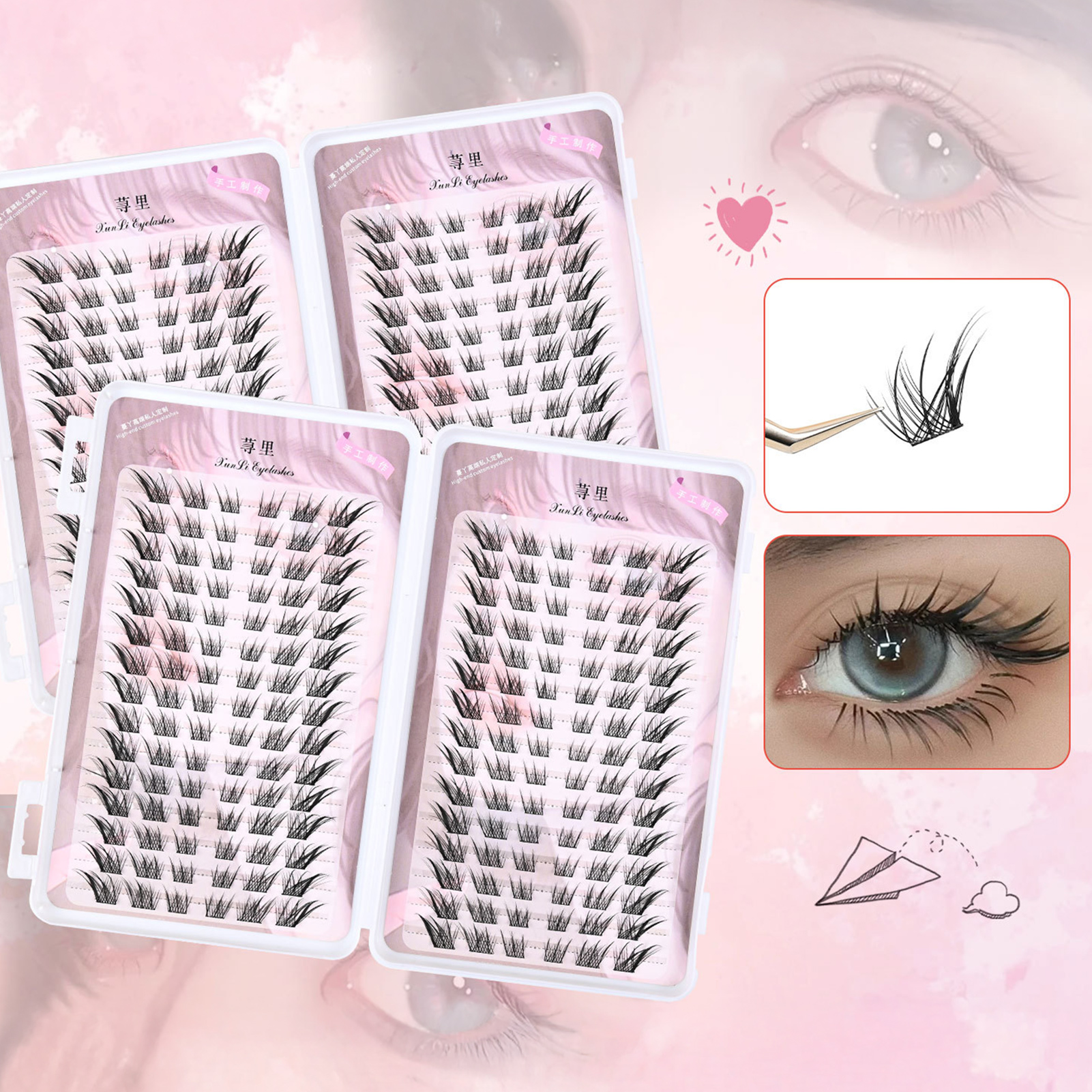 Eyelash Extension Single Lash - Large Capacity Manga Eyelash Book Dense