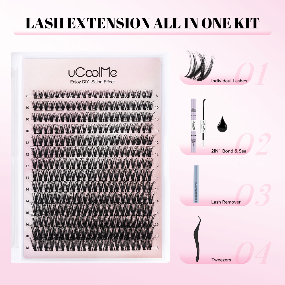 uCoolMe Lashes Flora Wispy and - Eyelash Extension Home Service recension och pris