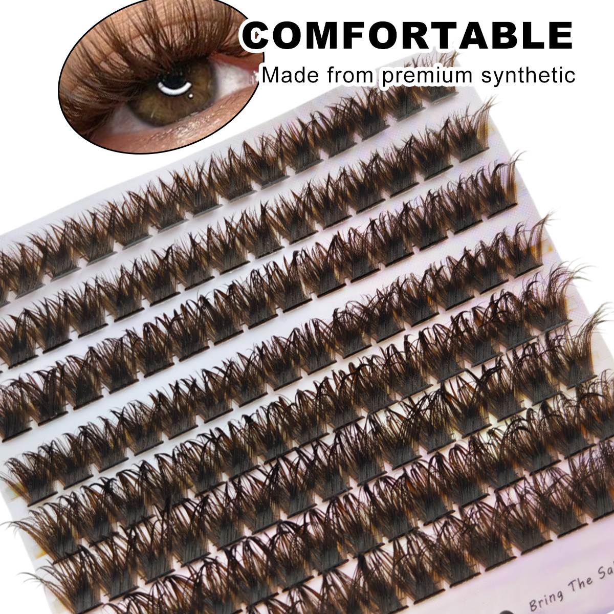 120pcs Natural Brown Wispy Las - Eyelash Extension Home Service recension och pris