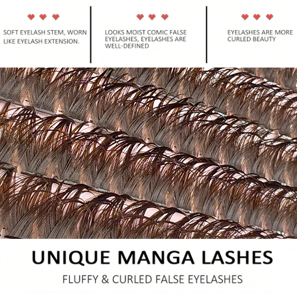 120pcs Natural Brown Wispy Las - Eyelash Extension Home Service recension och pris