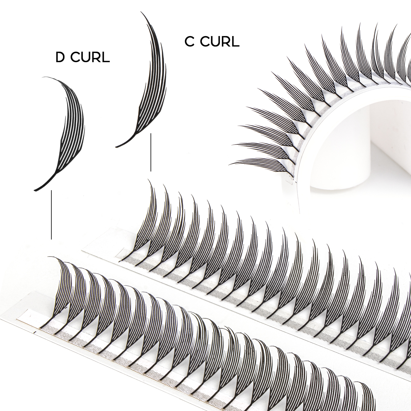Befer Beauty Anime Lashes 240  - Eyelash Extension Wet Look recension och pris