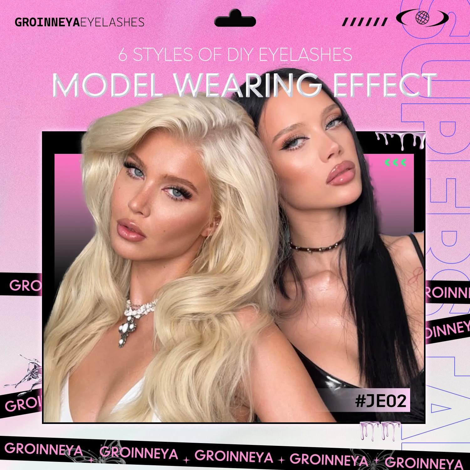 GROINNEYA Lash Clusters Kit Ca - Eyelash Extension Home Service recension och pris