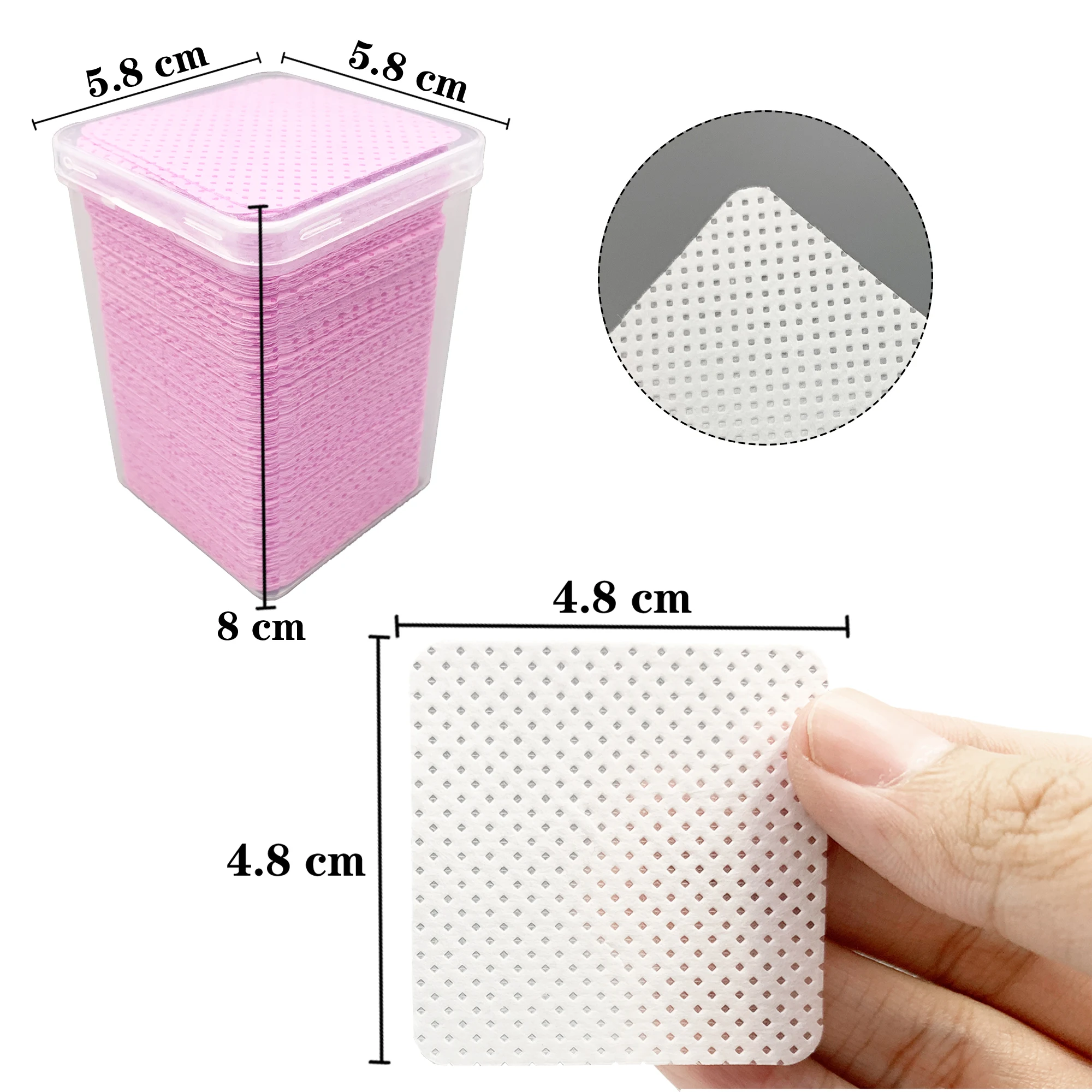 200Pcs/Box Lint Free Nail Wipe - Eyelash Extension Glue Remover recension och pris