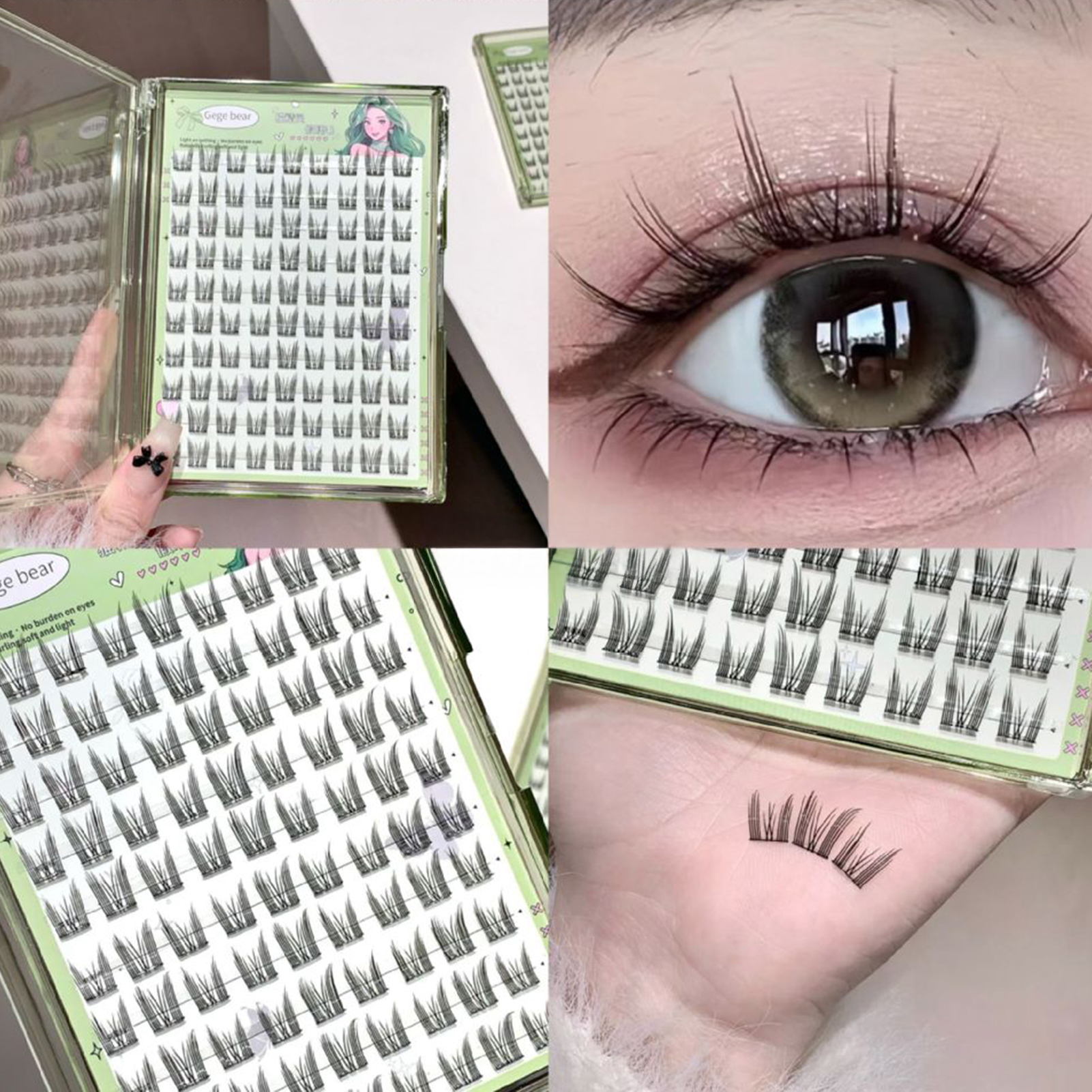 Glue-free Single Cluster for W - Eyelash Extension Single Lash recension och pris