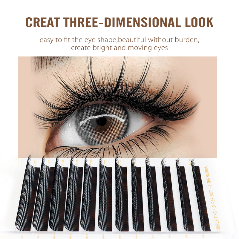 NATUHANA 5D Flora Individual L - Eyelash Extension Wet Look recension och pris