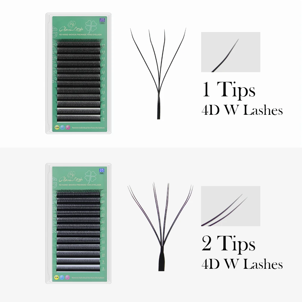 GLAMLASH 4D W Shape Eyelash Ex - Eyelash Extension For Asian Eyes recension och pris