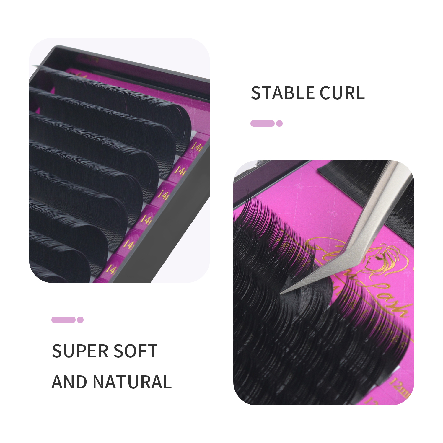 GLAMLASH 16Rows Premium Sable  - Eyelash Extension Single Lash recension och pris
