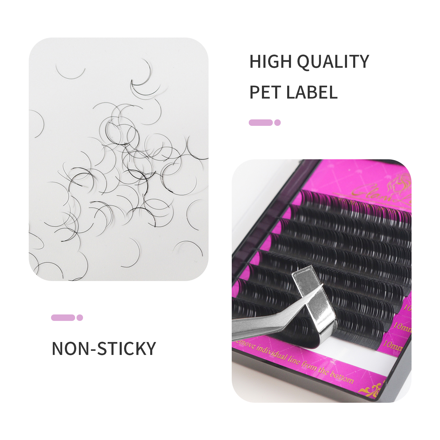 GLAMLASH 16Rows Premium Sable  - Eyelash Extension Single Lash recension och pris