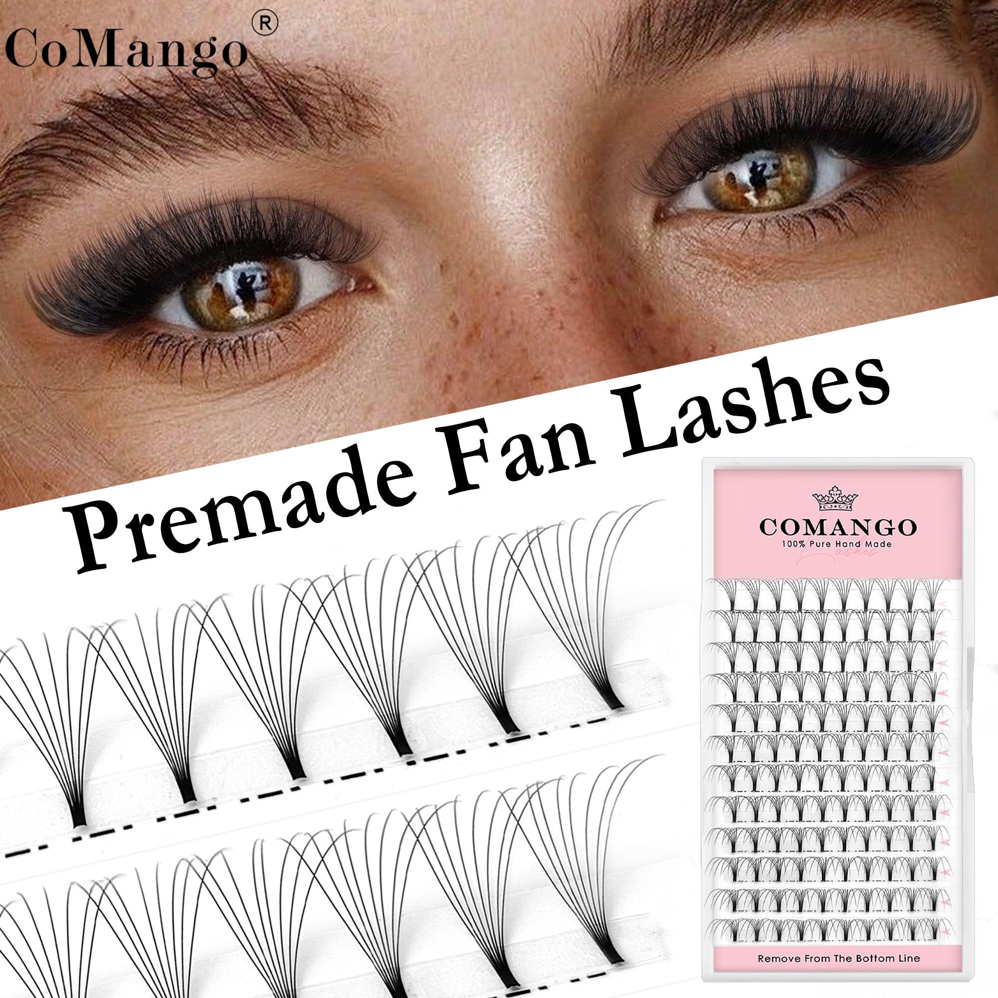 CoMango Short Stem Eyelash Ext - Eyelash Extension Wet Look recension och pris