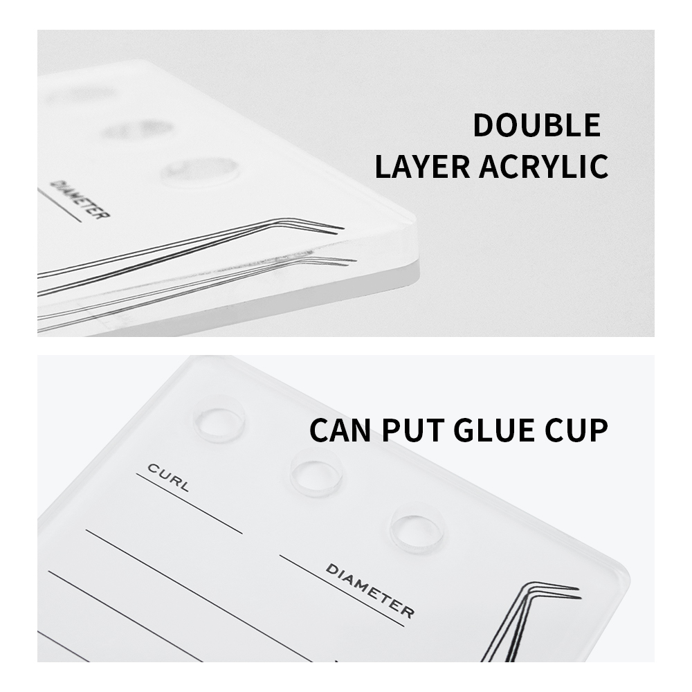 GAHAMACA Acrylic Lashes Holder - Eyelash Extension Maps recension och pris