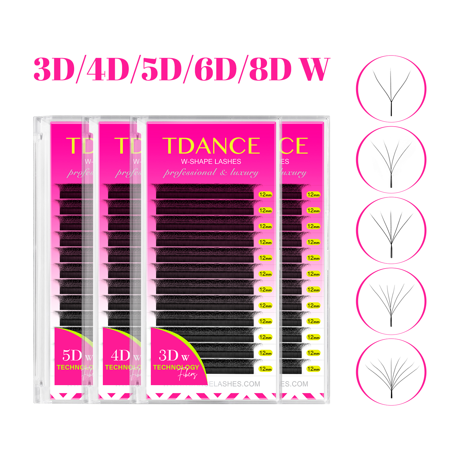 TDANCE 3D 4D 5D 6D Premade Fan - Eyelash Extension For Asian Eyes recension och pris
