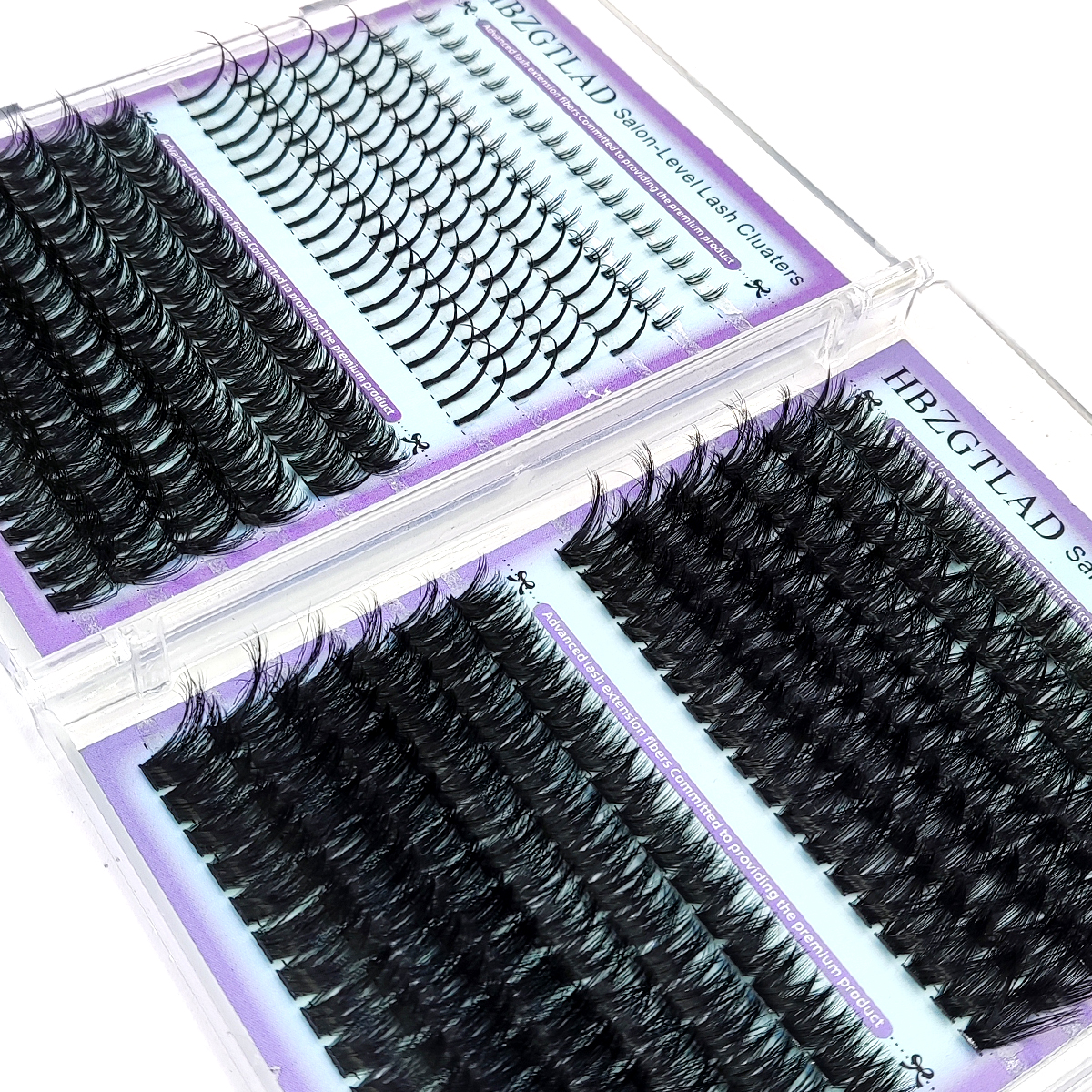 New 24Rows 60D-180D Lash Spike - Eyelash Extension Wet Look recension och pris