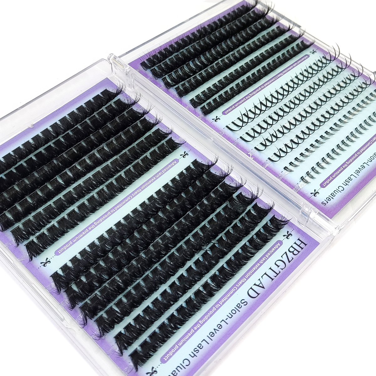 New 24Rows 60D-180D Lash Spike - Eyelash Extension Wet Look recension och pris