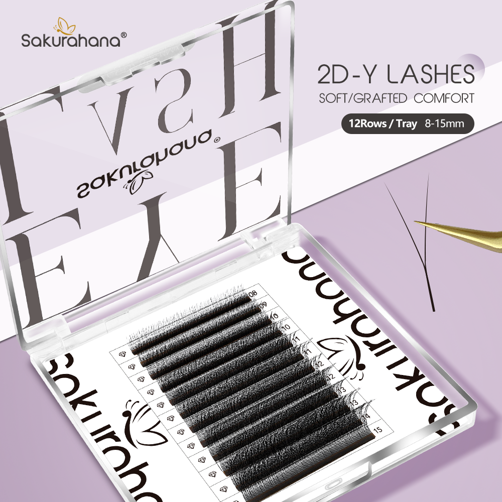 SAKURAHANA 2D YY Lashes Double - Eyelash Extension Single Lash recension och pris