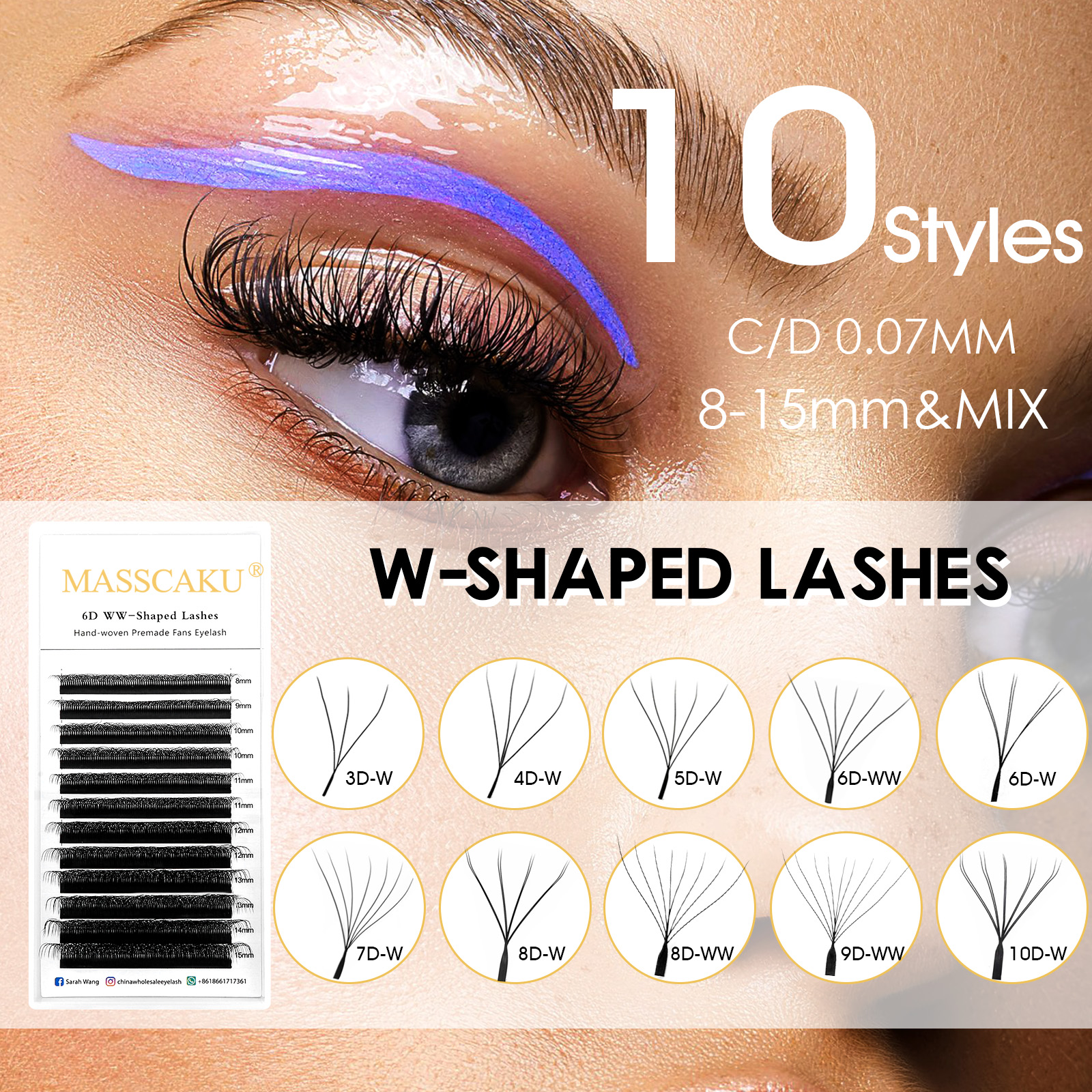 Private Label Masscaku W Style - Eyelash Extension For Asian Eyes recension och pris