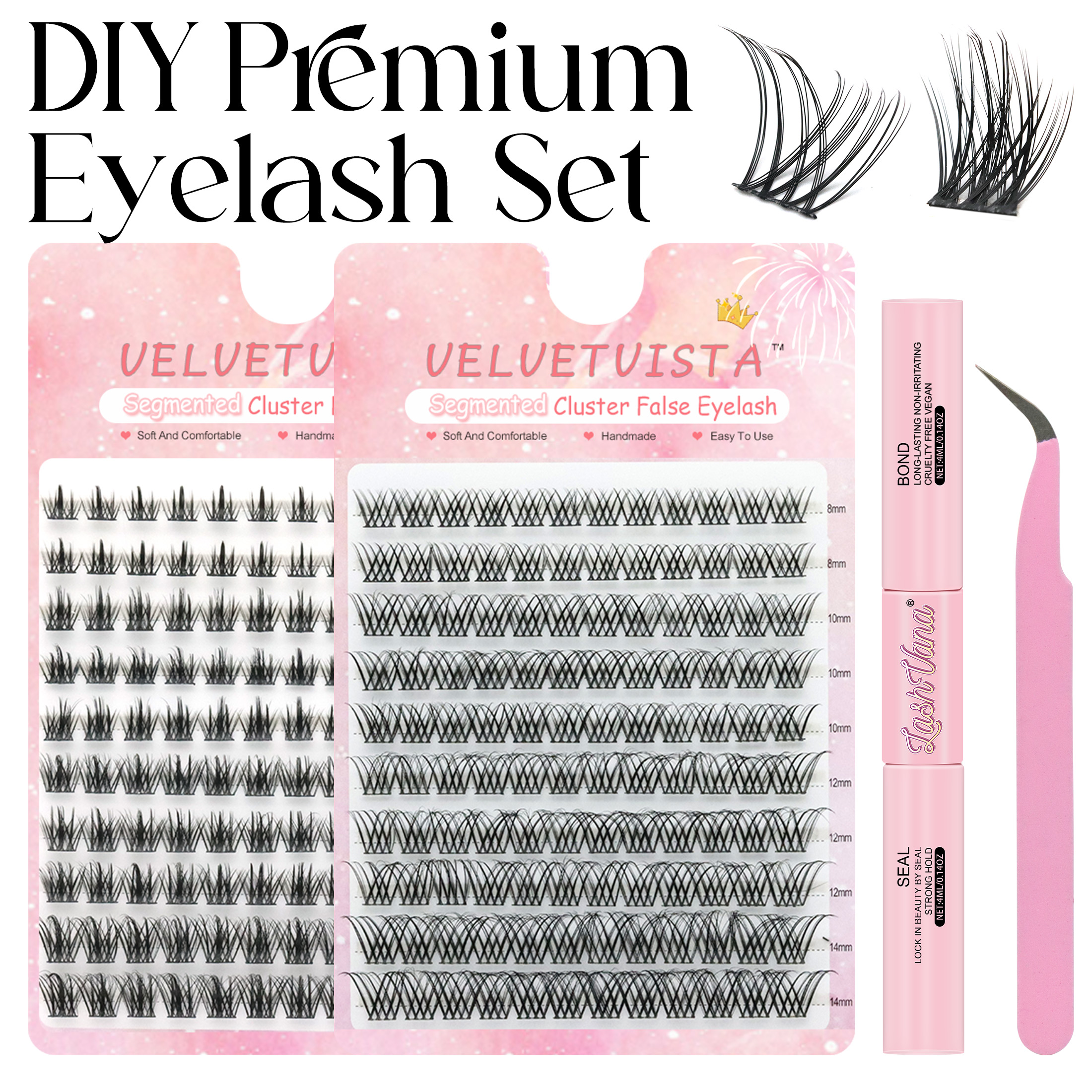 DIY Makeup Set 120 Bunches Las - Eyelash Extension Glue Remover recension och pris