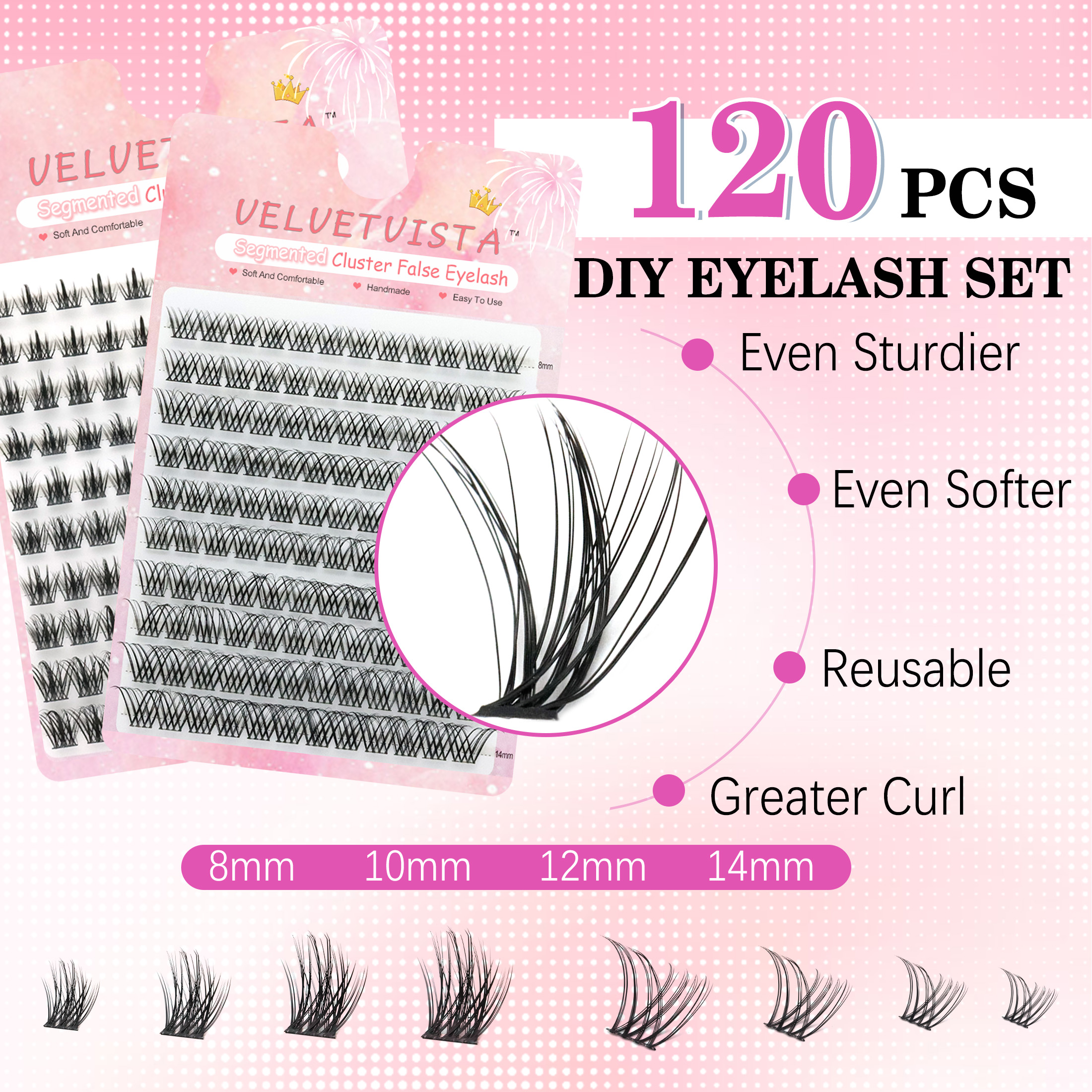 DIY Makeup Set 120 Bunches Las - Eyelash Extension Glue Remover recension och pris