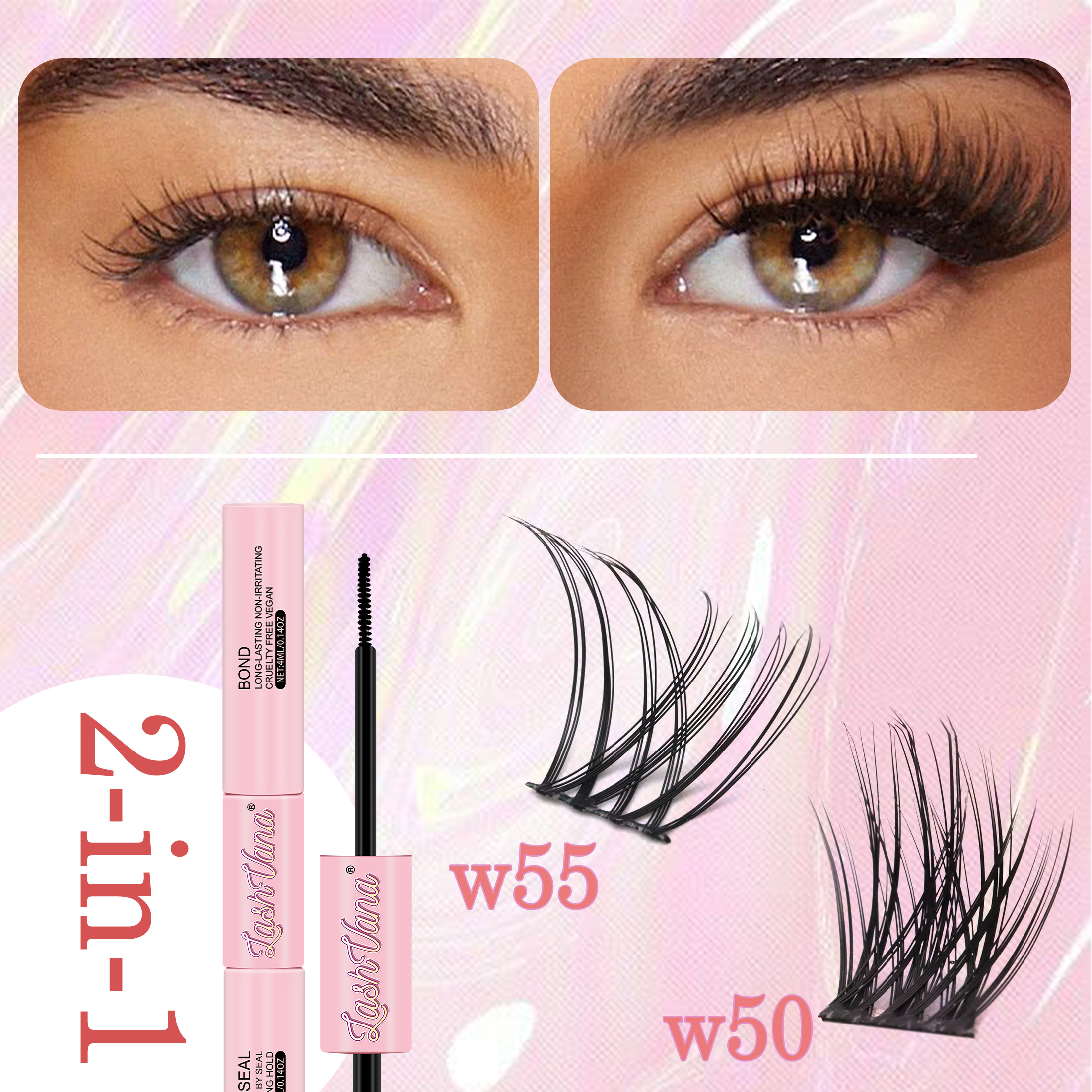 DIY Makeup Set 120 Bunches Las - Eyelash Extension Glue Remover recension och pris