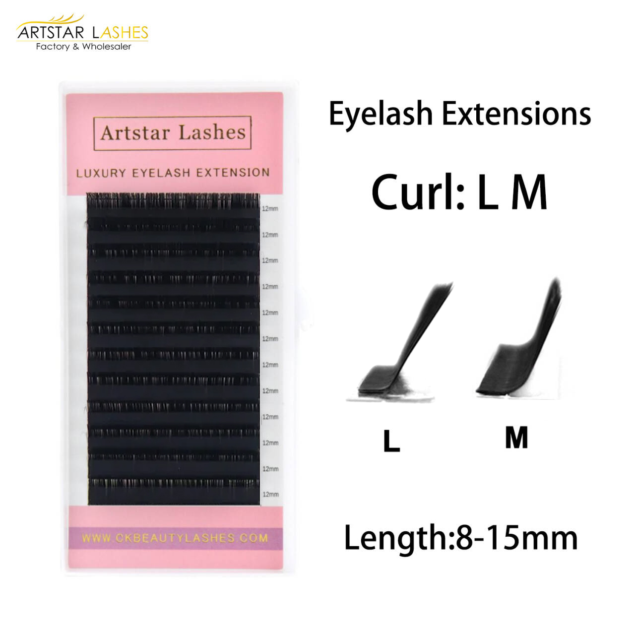 ARTSTAR 12Rows Mink False Eyel - Eyelash Extension For Asian Eyes recension och pris