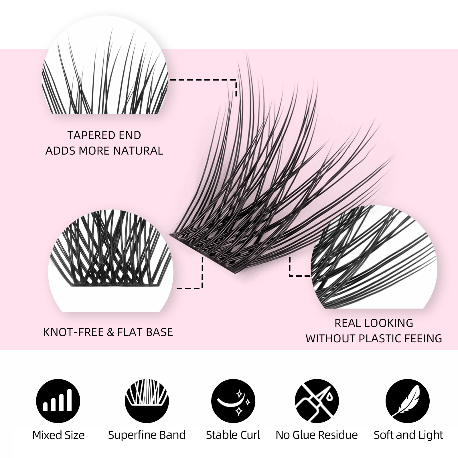 144 Large Capacity YUANZHIJIE  - Eyelash Extension Single Lash recension och pris