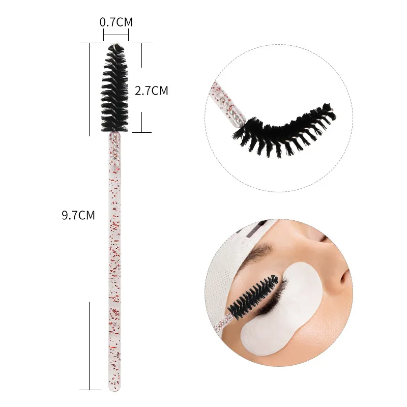 50pcs Eyelash Brushes Mascara  - Eyelash Extension Maps recension och pris
