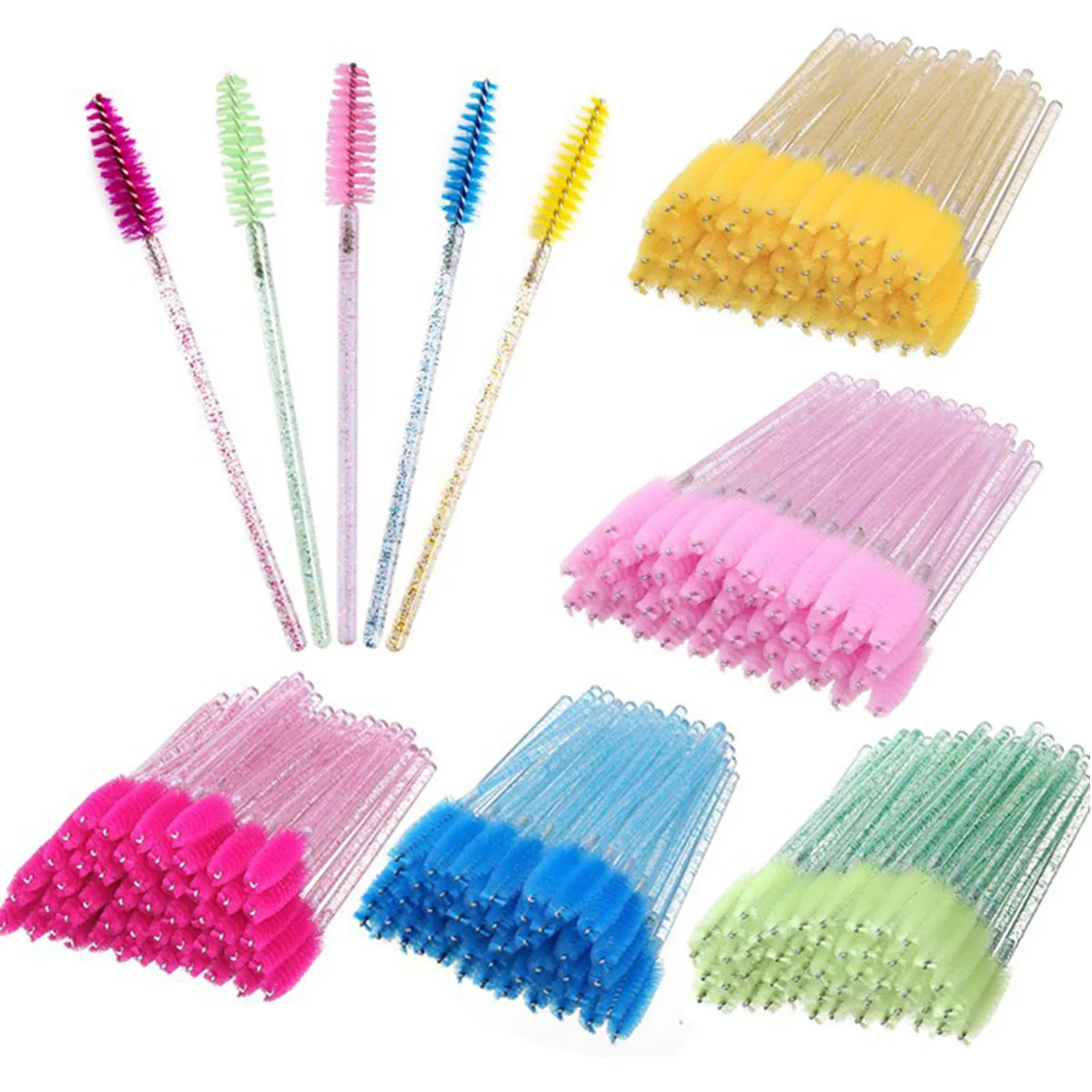50pcs Eyelash Brushes Mascara  - Eyelash Extension Maps recension och pris