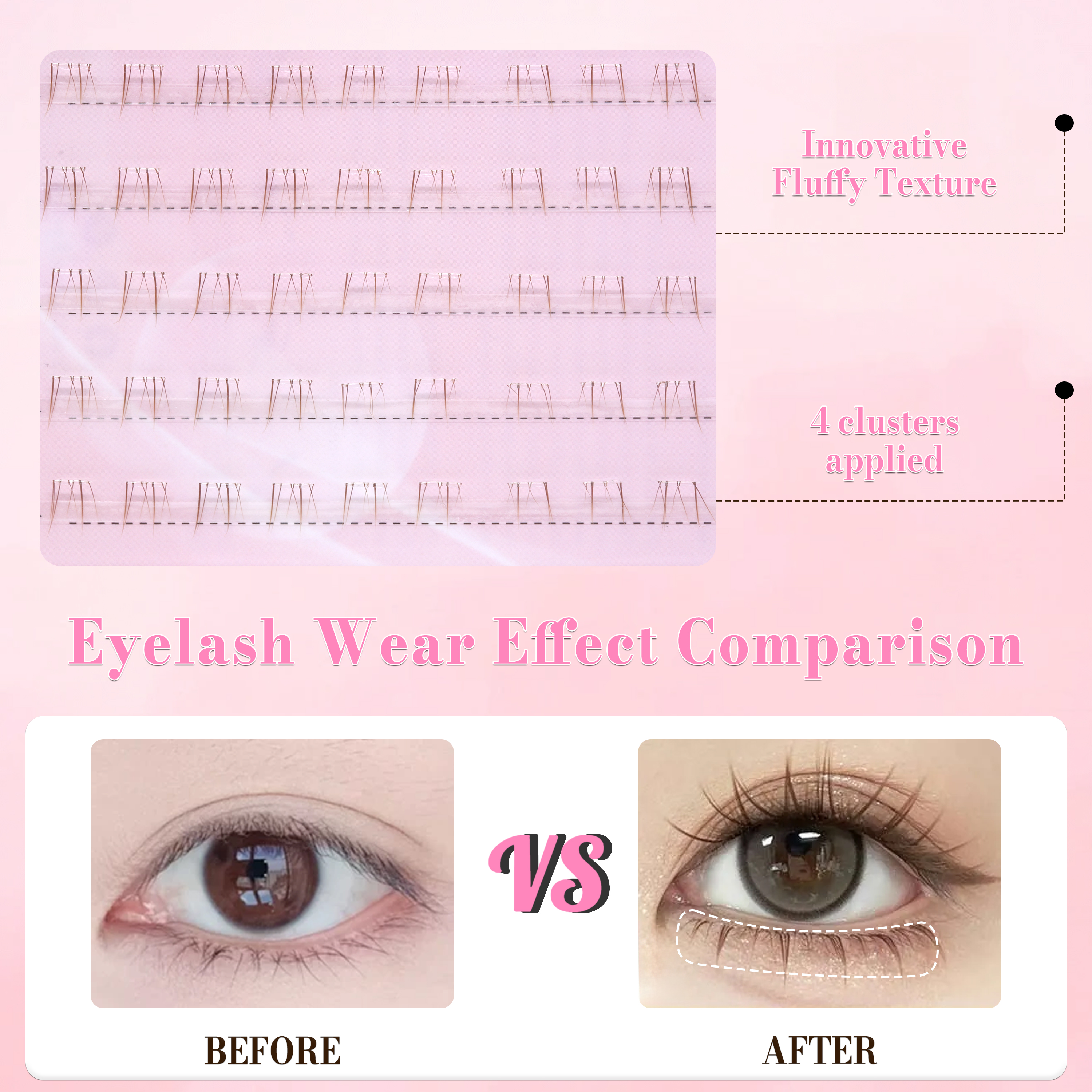 DIY Press-on No Glue Need 5Row - Eyelash Extension Glue Remover recension och pris