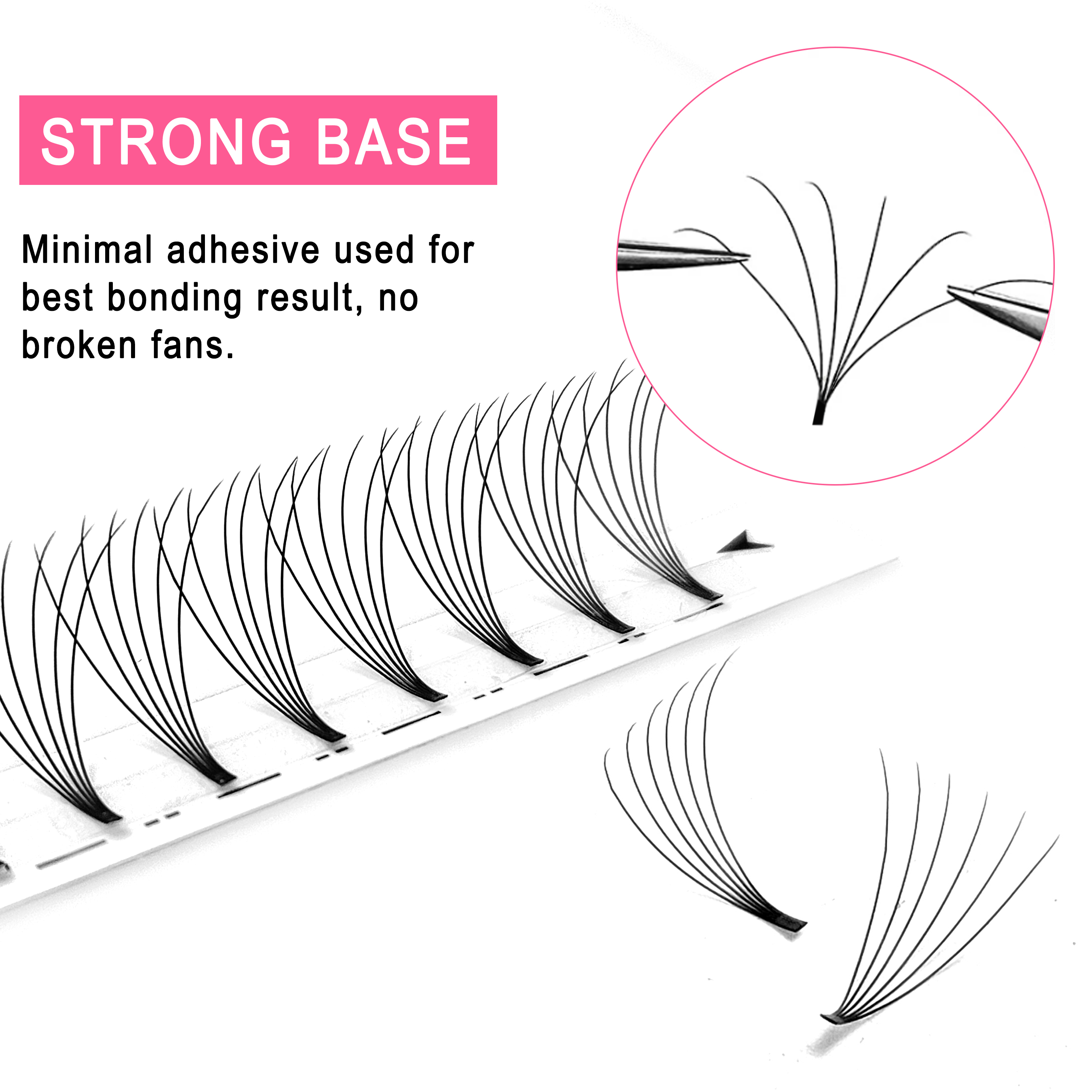 CoMango 320pcs Short Stem Prem - Eyelash Extension Wet Look recension och pris