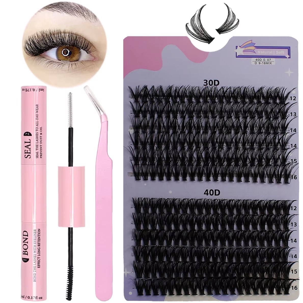 240pcs Eyelash Extension Kit w - Eyelash Extension Home Service recension och pris