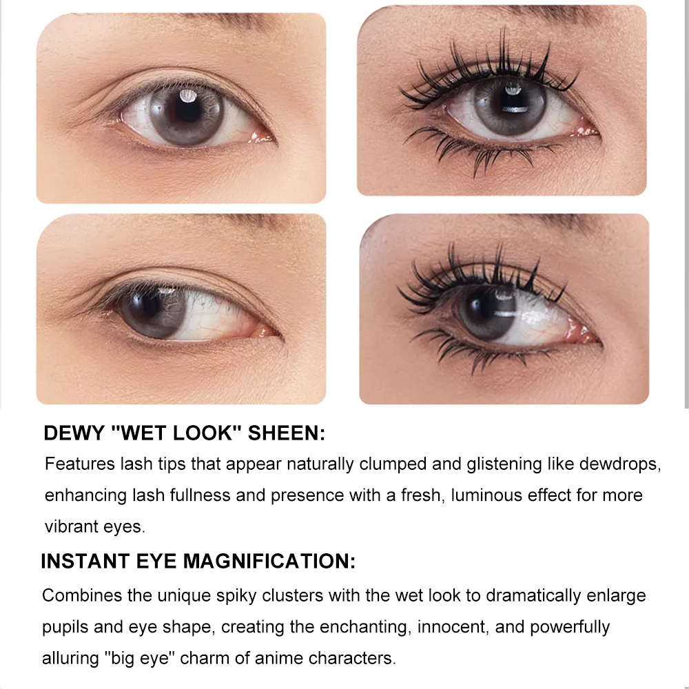 Manga Wet Look Lashes Black/Cl - Eyelash Extension Wet Look recension och pris