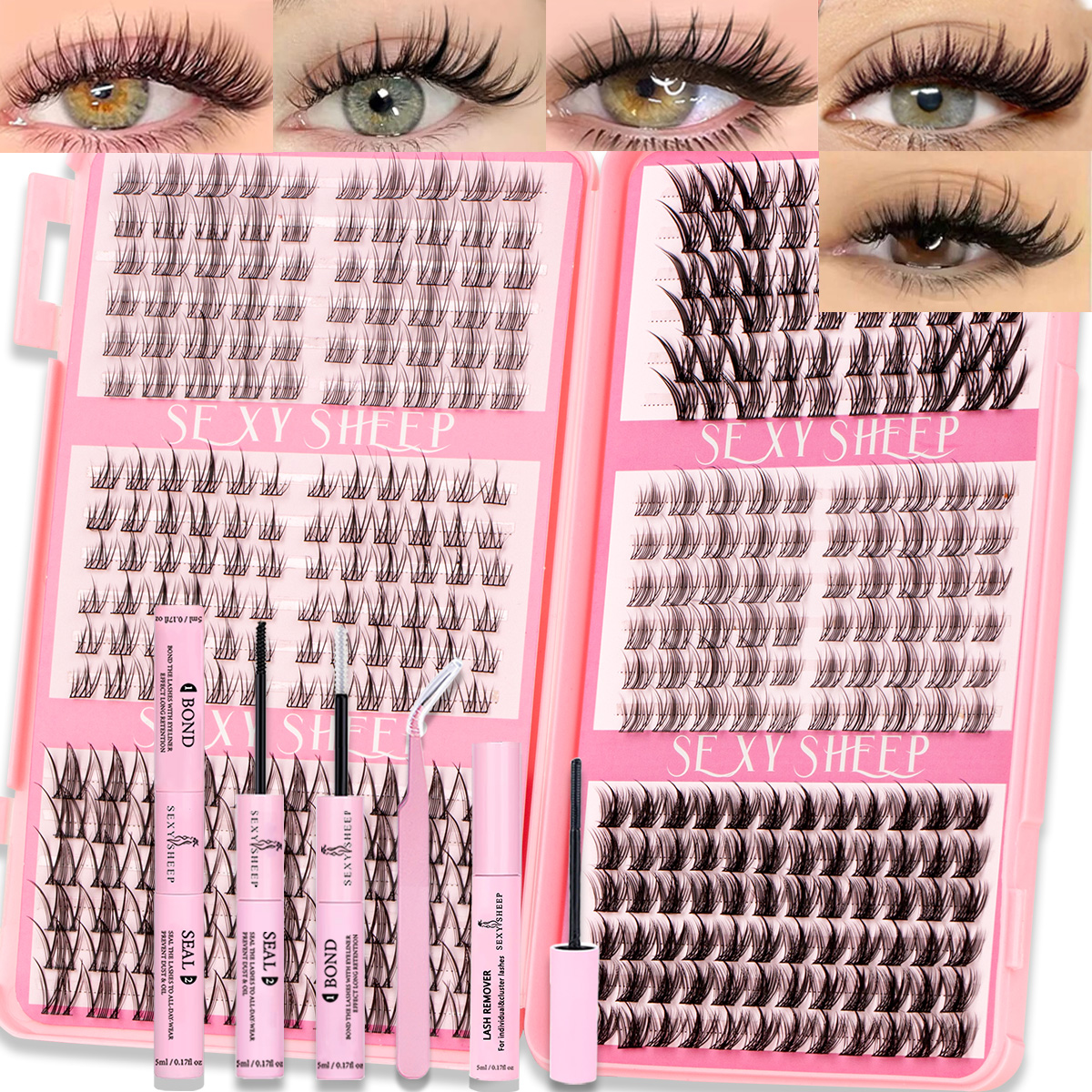 DIY Eyelashes Clusters Natural - Eyelash Extension For Asian Eyes recension och pris