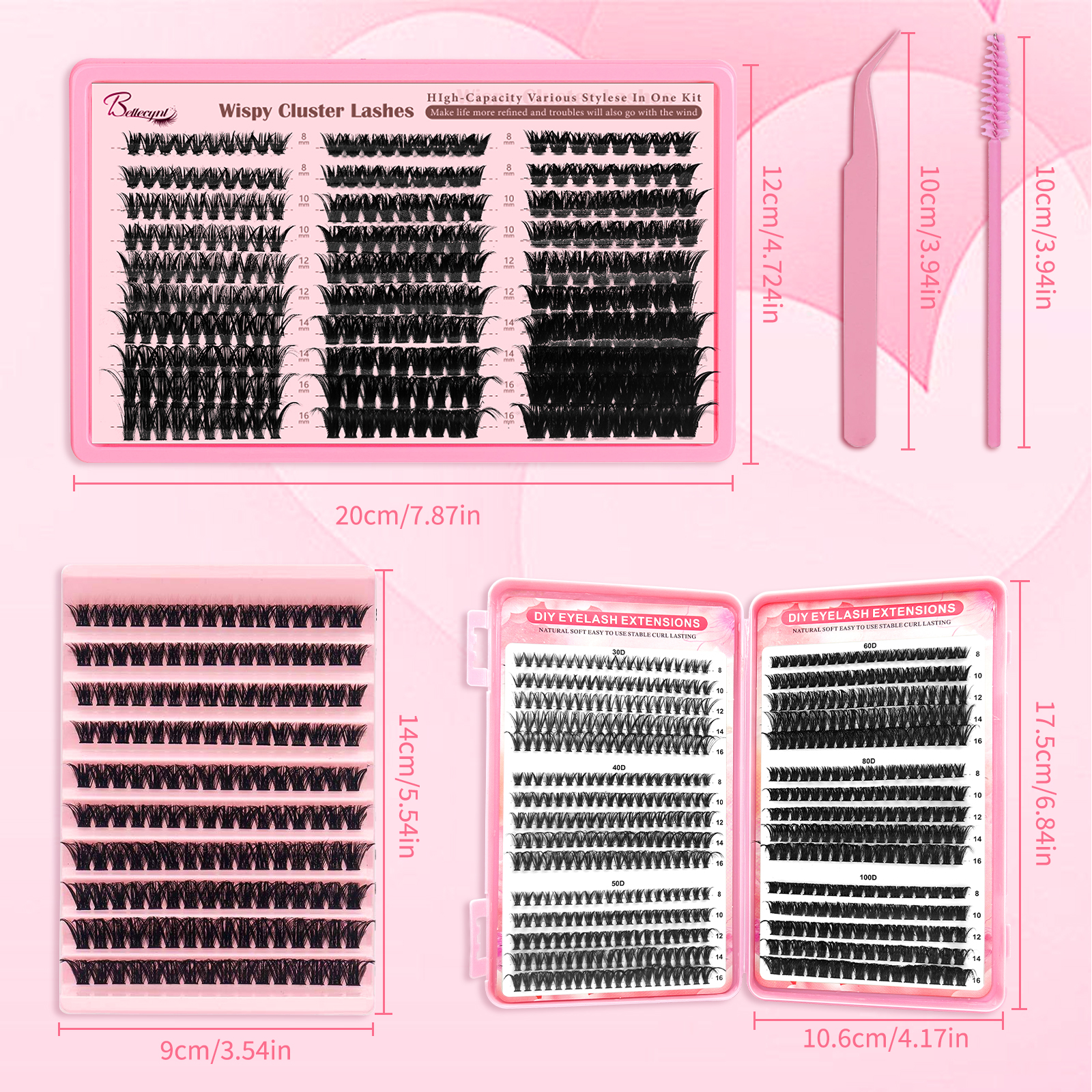 Individual Lash Clusters Kit,  - Eyelash Extension Home Service recension och pris