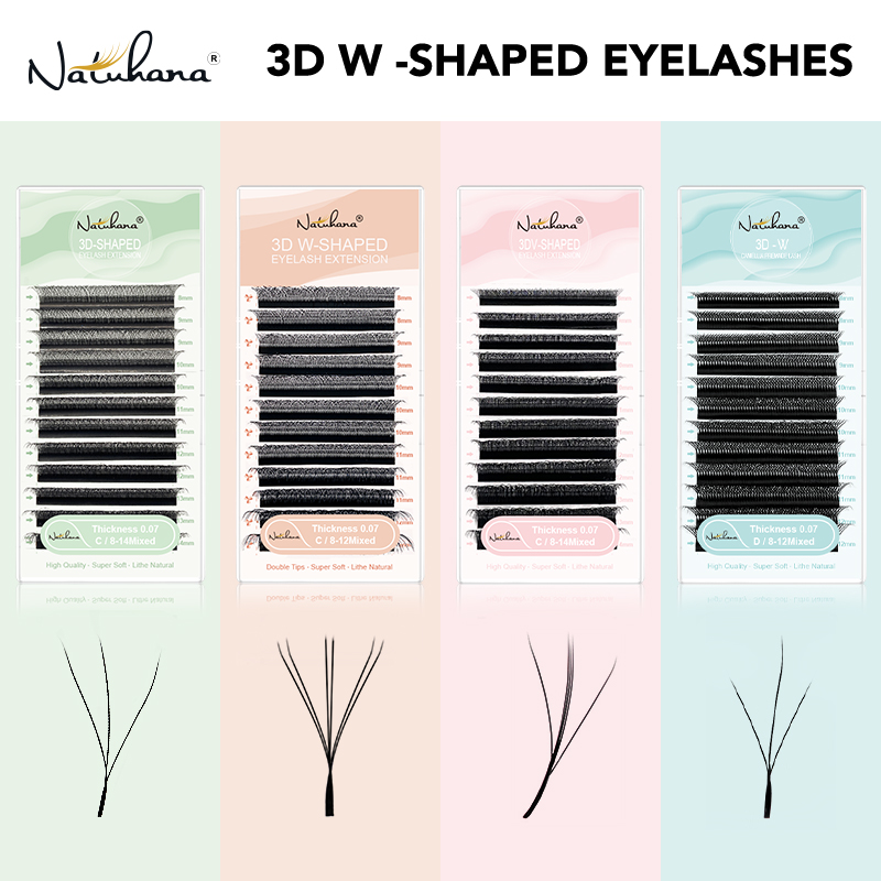 NATUHANA 3D-W Shape Eyelash Ex - Eyelash Extension Wet Look recension och pris