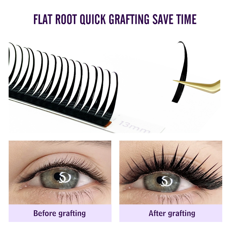 NATUHANA New 0.07mm Wet Eyelas - Eyelash Extension Wet Look recension och pris