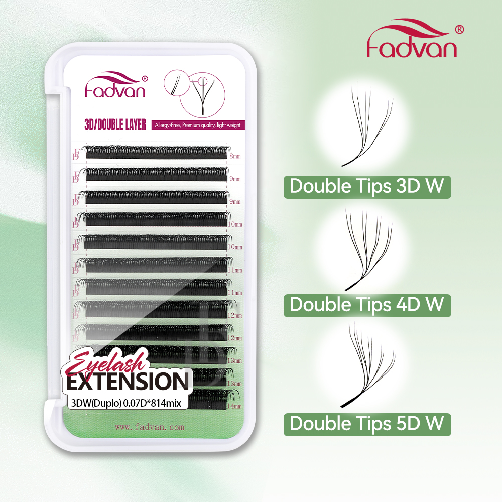 FADVAN W Shape Double Layer Ey - Eyelash Extension For Asian Eyes recension och pris