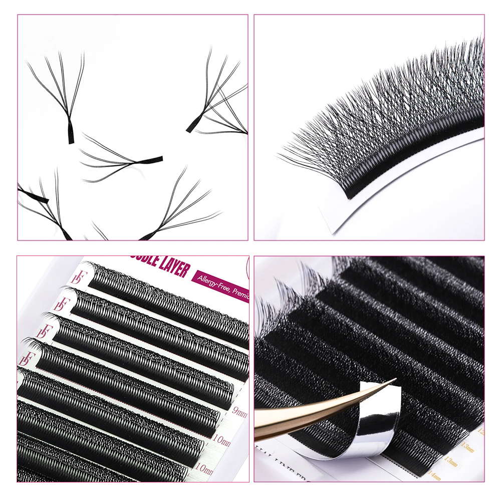 FADVAN W Shape Double Layer Ey - Eyelash Extension For Asian Eyes recension och pris