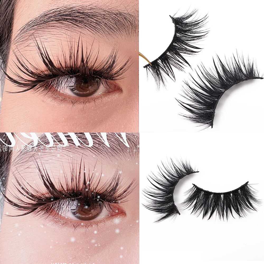 Yiernuo 1/5 Pairs Cosplay anim - Eyelash Extension Wet Look recension och pris