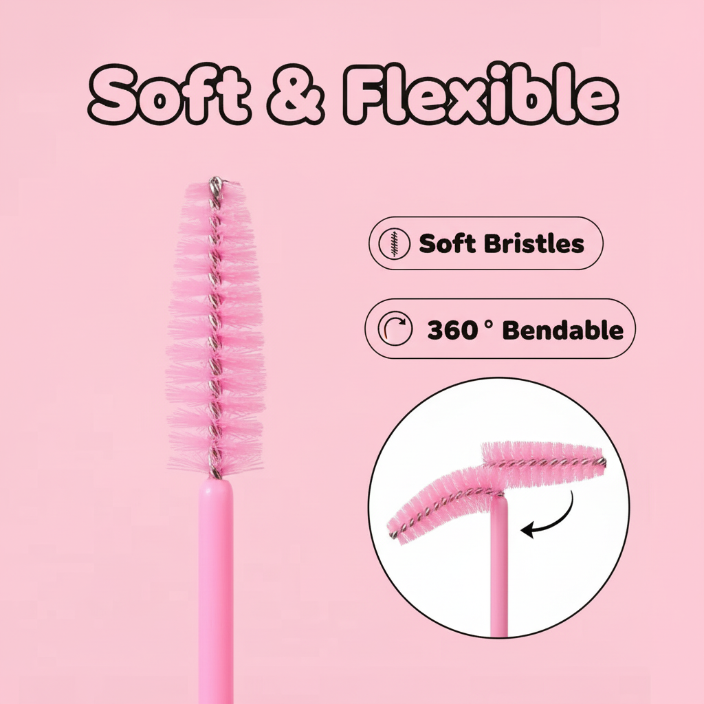 50pcs Disposable Eyelash Brush - Eyelash Extensions recension och pris