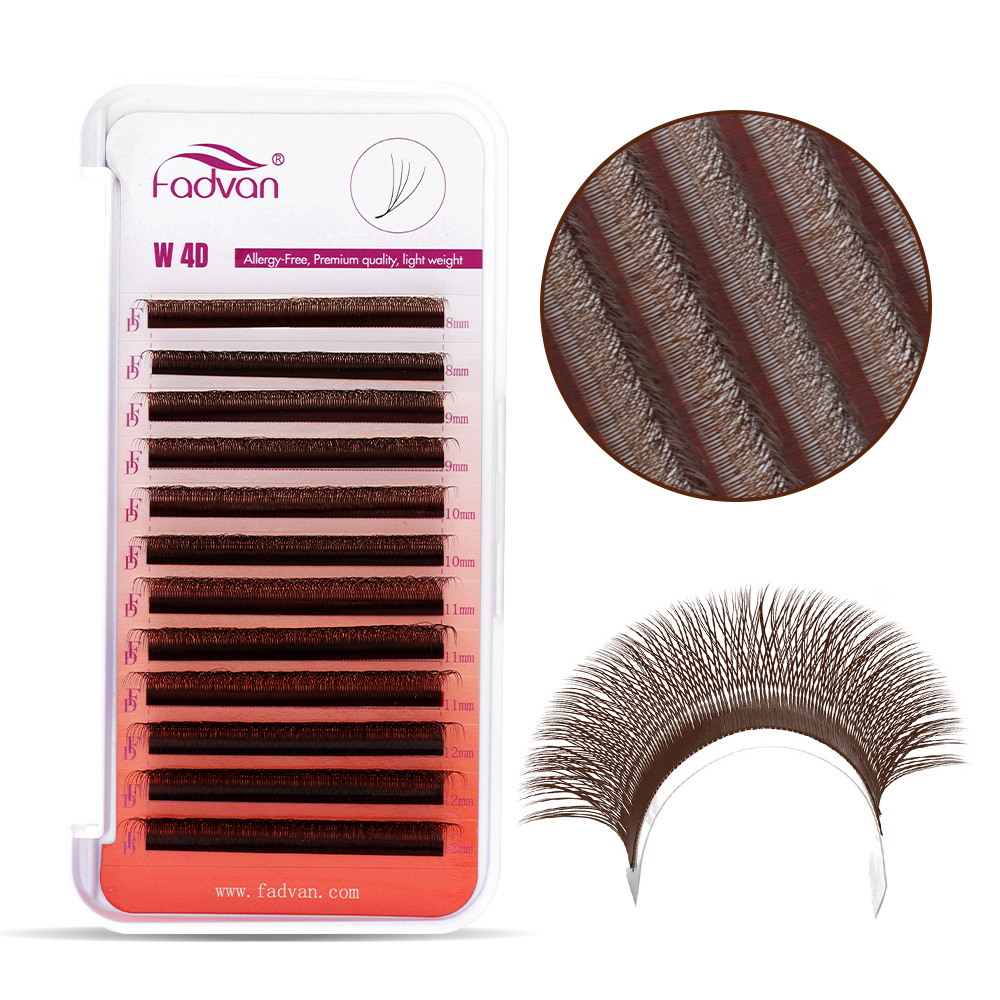 FADVAN Brown 4D/3D/5D lashes W - Eyelash Extension For Asian Eyes recension och pris
