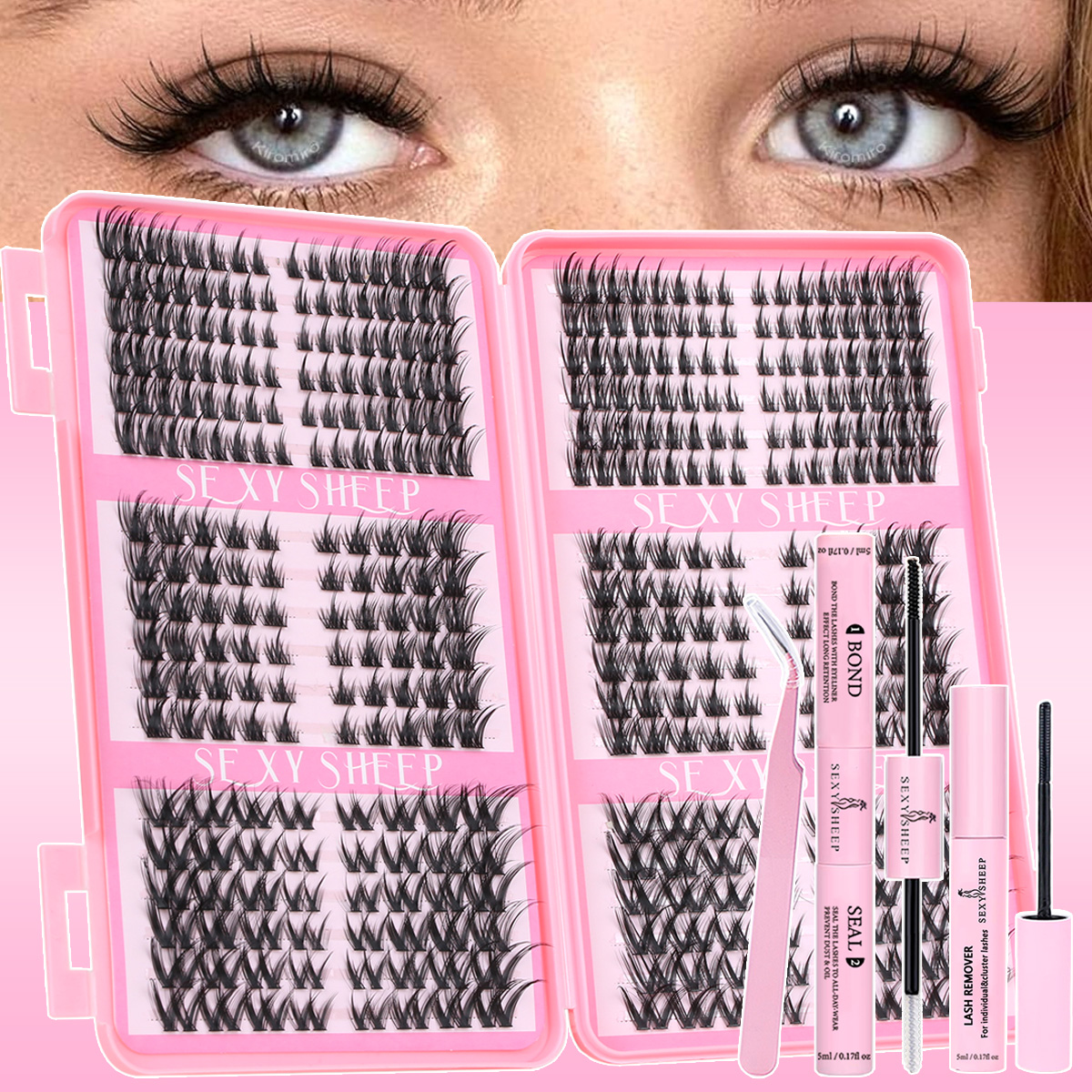 Eyelash Clusters Kit Cat Lashe - Eyelash Extension Home Service recension och pris