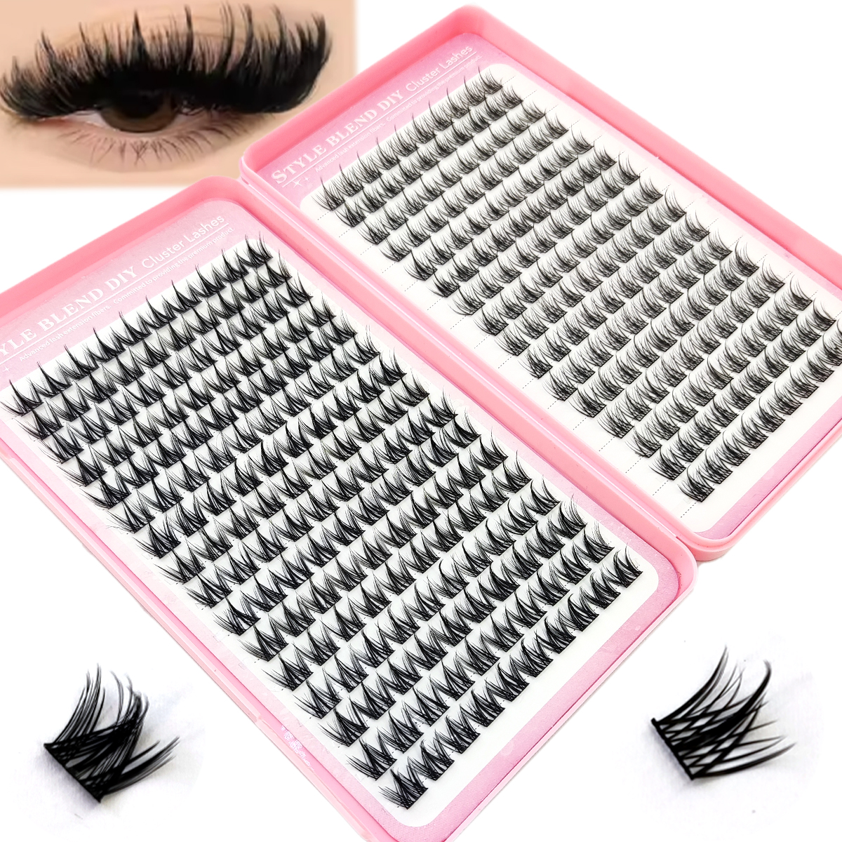 Sharp eyelash clusters, disper - Eyelash Extension Single Lash recension och pris