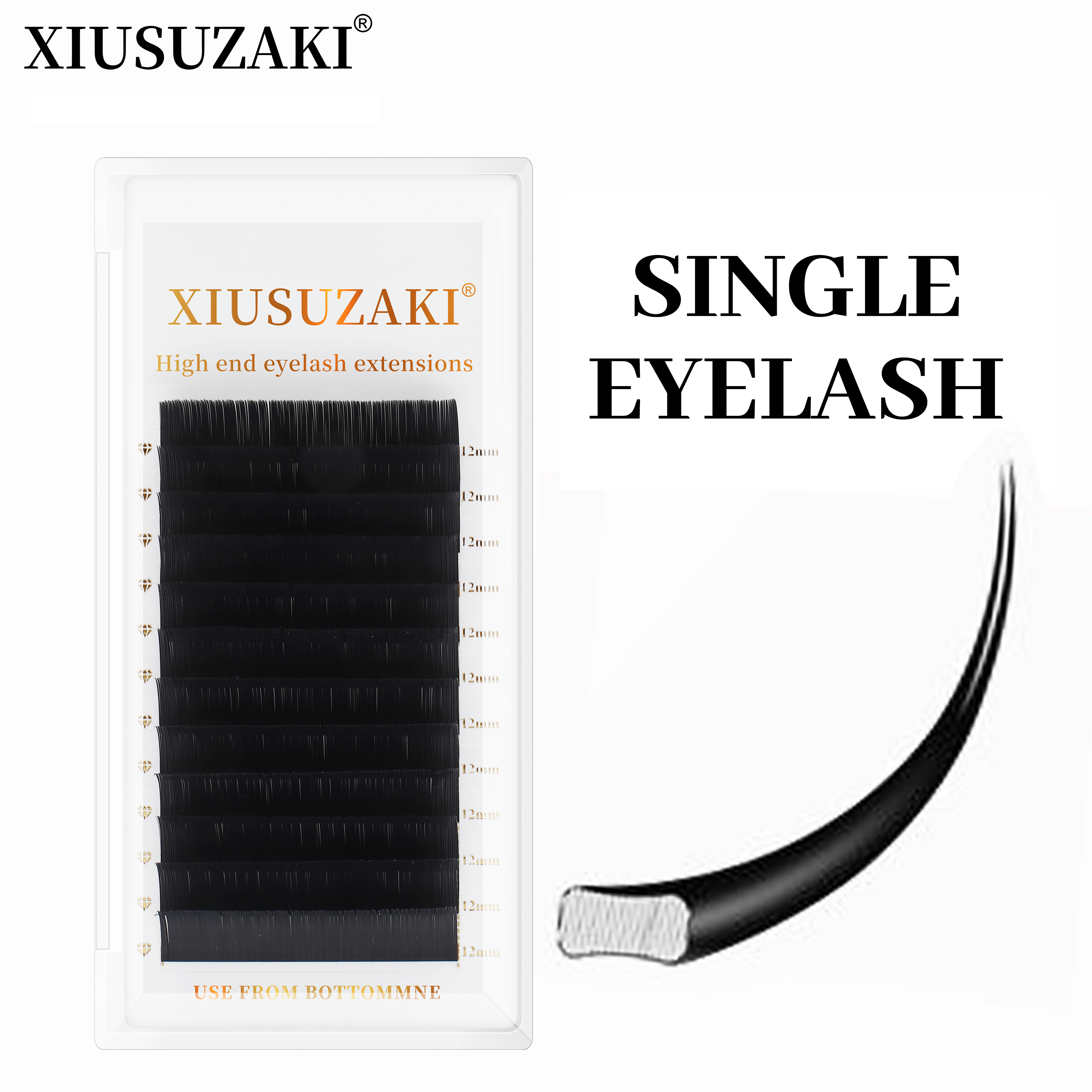 XIUSUZAKI Flat Ellipse Eyelash - Eyelash Extension For Asian Eyes recension och pris