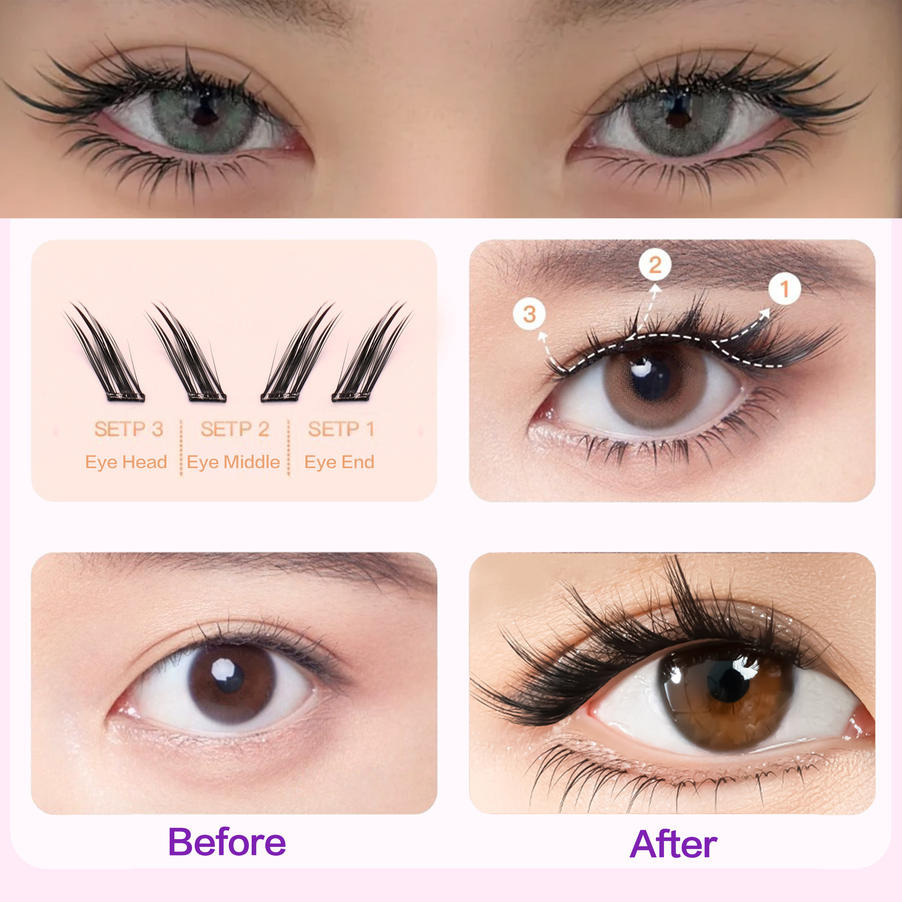 FindLove Fox Eye Lashes Pre Gl - Eyelash Extension Uv Glue recension och pris