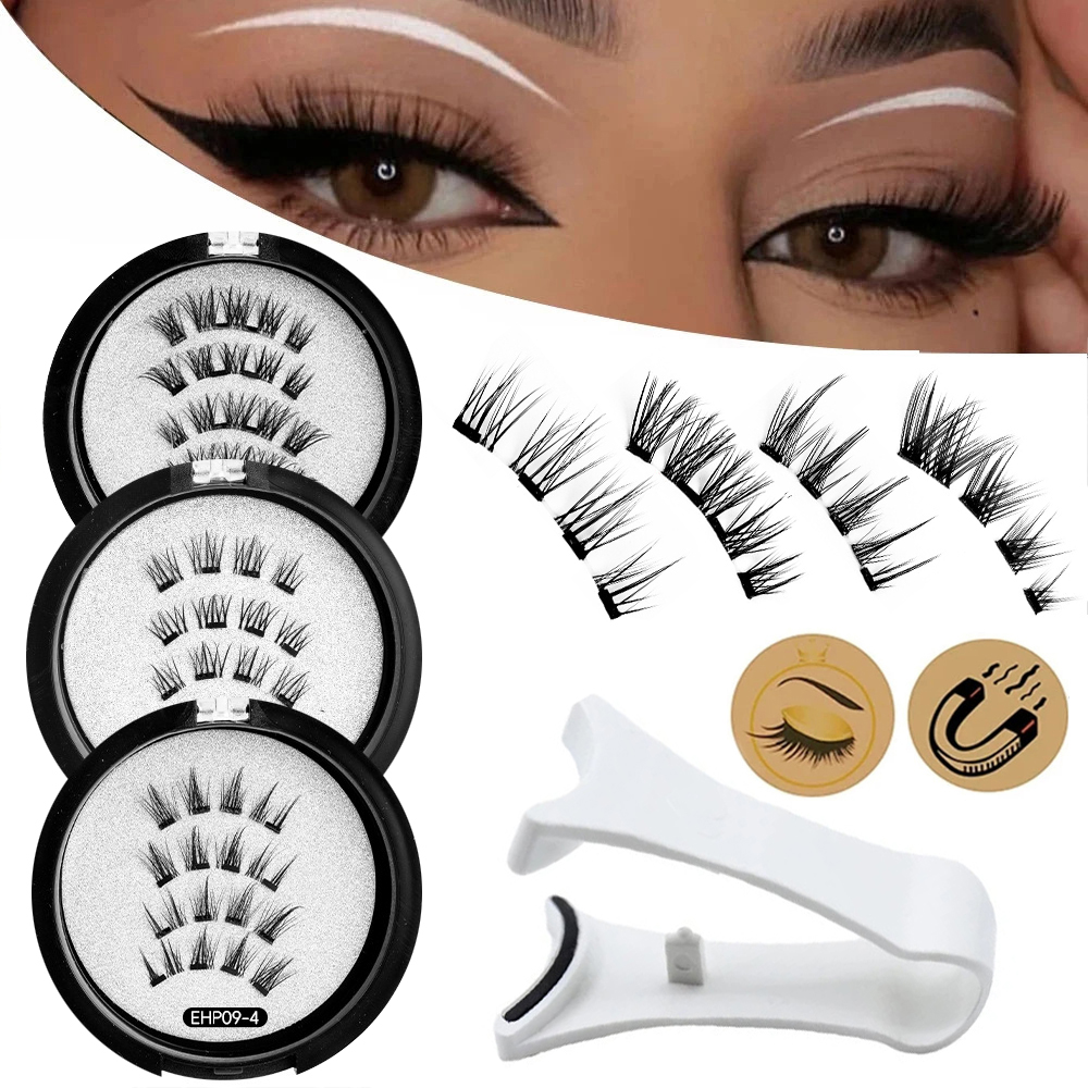 Glue-free Magnetic Eyelashes 3 - Eyelash Extension Uv Glue recension och pris
