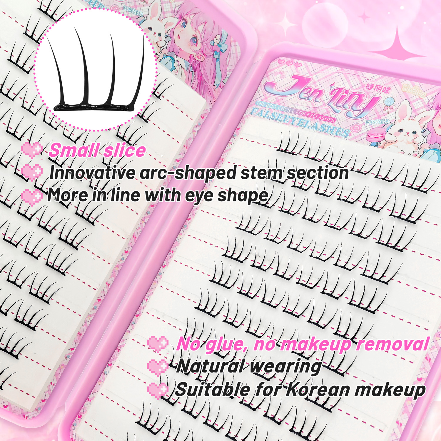 K-pop 2.0 Style Self-Adhesive  - Eyelash Extension Uv Glue recension och pris