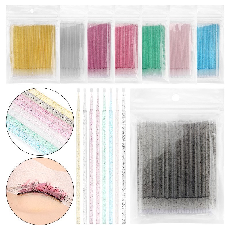 100PCS Eyelash Extension Clean - Eyelash Extension Glue Remover recension och pris